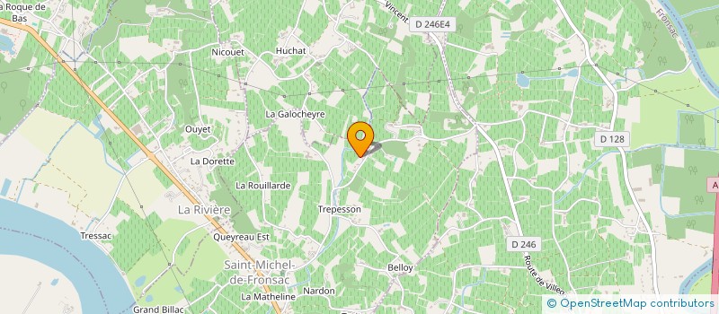 localisation de l'entreprise MONSIEUR SERGE RAVAT  SAINT-MICHEL-DE-FRONSAC