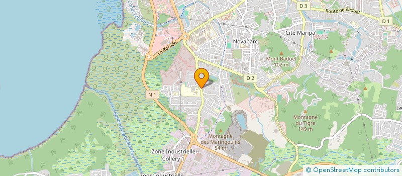 localisation de l'entreprise MONSIEUR SERGE RAVIN  CAYENNE