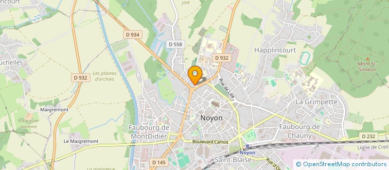 localisation de l'entreprise MONSIEUR SERGE REDON à NOYON