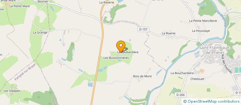 localisation de l'entreprise MONSIEUR SERGE RENARD  LA HAIE-TRAVERSAINE