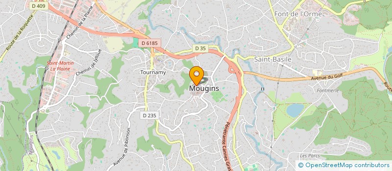 localisation de l'entreprise MONSIEUR SERGE RENAUDIER à MOUGINS