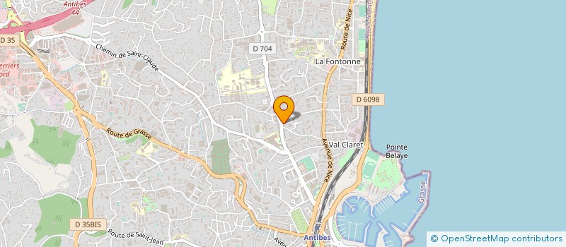 localisation de l'entreprise MONSIEUR SERGE REVELAT à ANTIBES