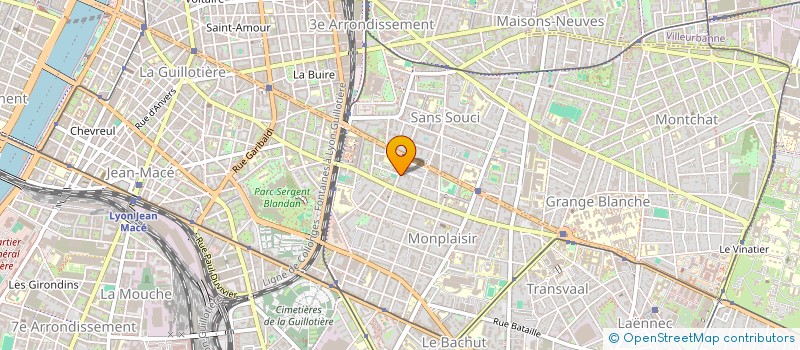 localisation de l'entreprise MONSIEUR SERGE REYMOND  LYON