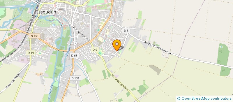 localisation de l'entreprise MONSIEUR SERGE RIBEAU à ISSOUDUN