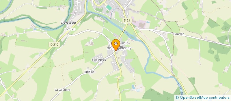 localisation de l'entreprise MONSIEUR SERGE RIBOT  SAINT-AUBIN-DE-LOCQUENAY