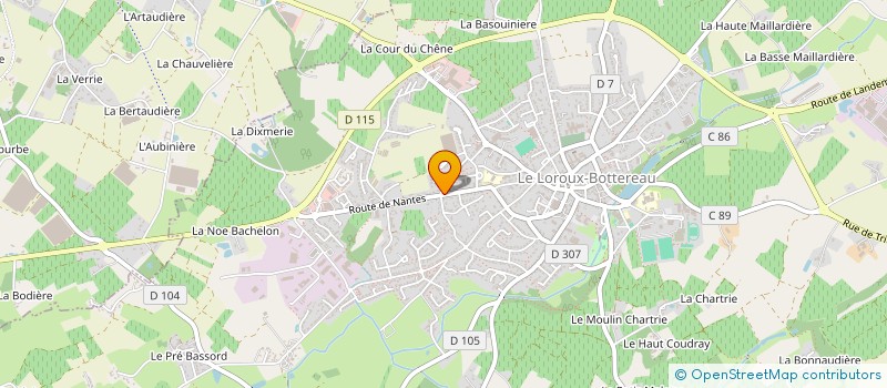 localisation de l'entreprise MONSIEUR SERGE RIOM  LE LOROUX-BOTTEREAU