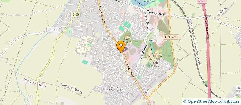 localisation de l'entreprise MONSIEUR SERGE RIONDET à NOEUX LES MINES