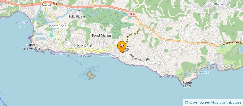 localisation de l'entreprise MONSIEUR SERGE ROBERT CHARLES TANGUY  LE GOSIER