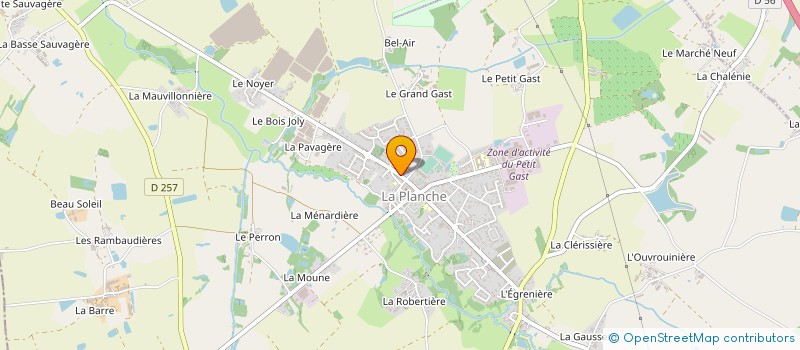localisation de l'entreprise MONSIEUR SERGE ROBIN à LA PLANCHE