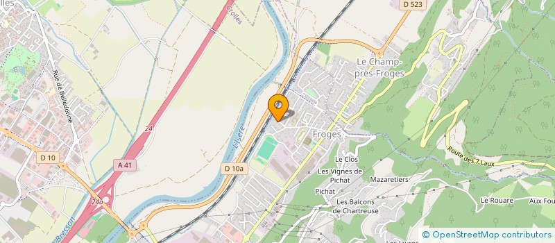 localisation de l'entreprise MONSIEUR SERGE ROCHAS  FROGES