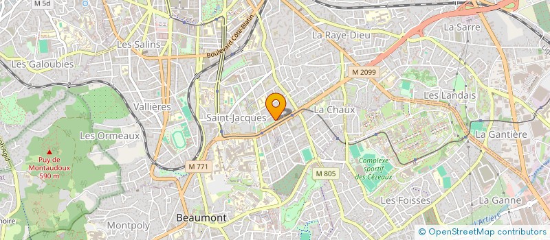 localisation de l'entreprise MONSIEUR SERGE ROCHE  CLERMONT-FERRAND