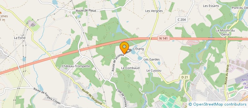 localisation de l'entreprise MONSIEUR SERGE ROCHER à SAINT-JUNIEN