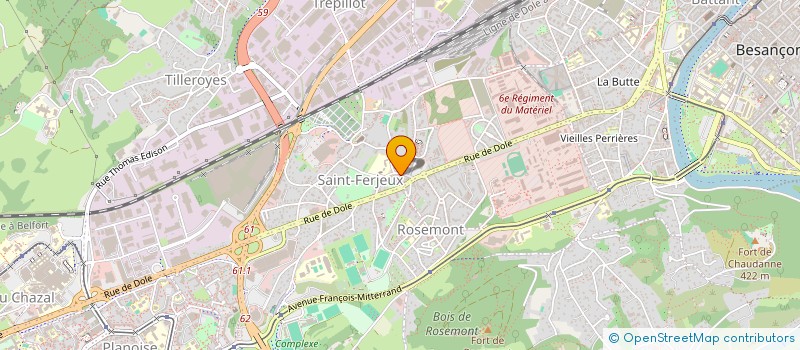 localisation de l'entreprise MONSIEUR SERGE ROLAND à BESANCON