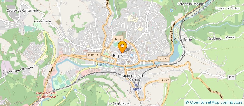 localisation de l'entreprise MONSIEUR SERGE ROLLAND à FIGEAC