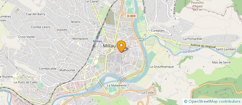 localisation de l'entreprise MONSIEUR SERGE ROLLAND à MILLAU