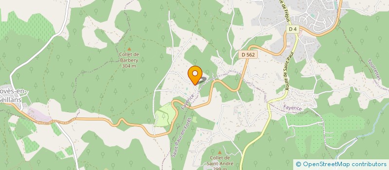 localisation de l'entreprise MONSIEUR SERGE RONCHI  FAYENCE