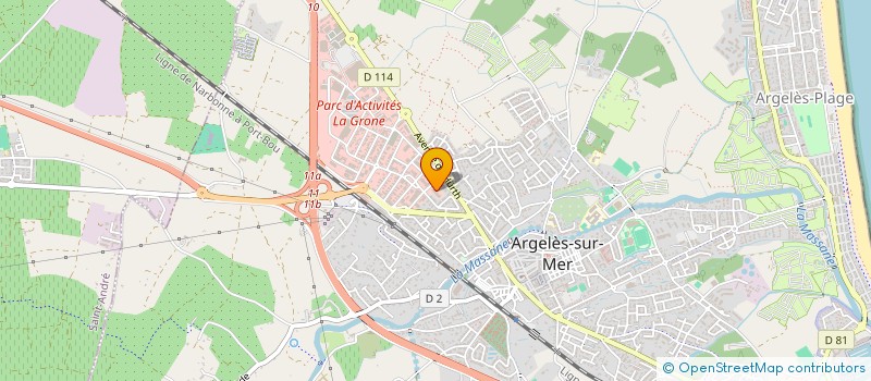 localisation de l'entreprise MONSIEUR SERGE ROSE  ARGELES-SUR-MER