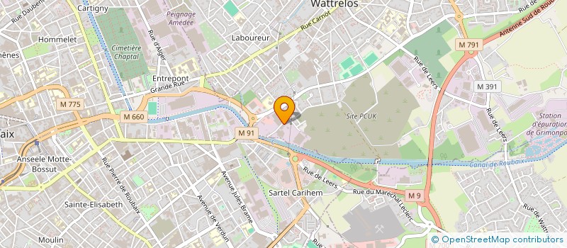 localisation de l'entreprise MONSIEUR SERGE ROSSE à WATTRELOS