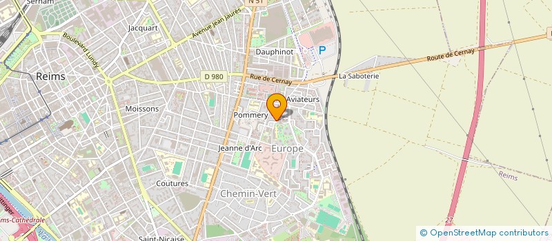 localisation de l'entreprise MONSIEUR SERGE ROTHIER à REIMS