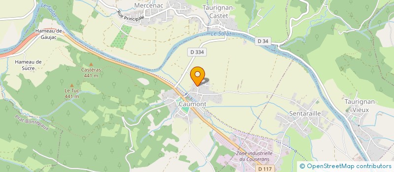 localisation de l'entreprise MONSIEUR SERGE ROUGE-MANAUD à CAUMONT