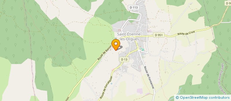 localisation de l'entreprise MONSIEUR SERGE ROURE à SAINT-ETIENNE-LES-ORGUES