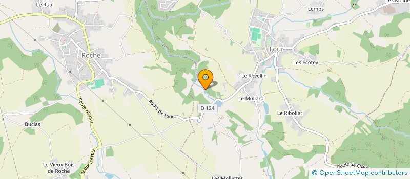 localisation de l'entreprise MONSIEUR SERGE ROUSSILLON  FOUR