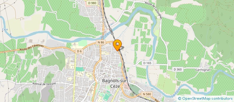 localisation de l'entreprise MONSIEUR SERGE ROUSSINE  BAGNOLS-SUR-CEZE