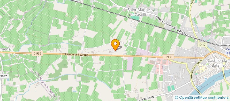 localisation de l'entreprise MONSIEUR SERGE ROUX  SAINT-MAGNE-DE-CASTILLON