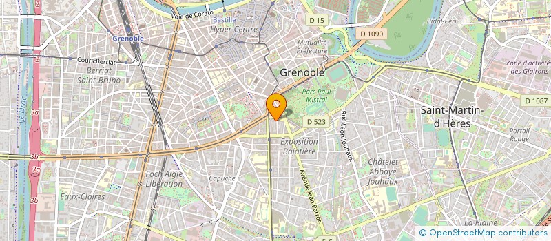 localisation de l'entreprise MONSIEUR SERGE ROUX à GRENOBLE