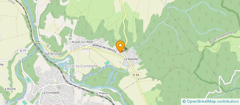 localisation de l'entreprise MONSIEUR SERGE ROUX-LESCURE  AUZAT-LA-COMBELLE