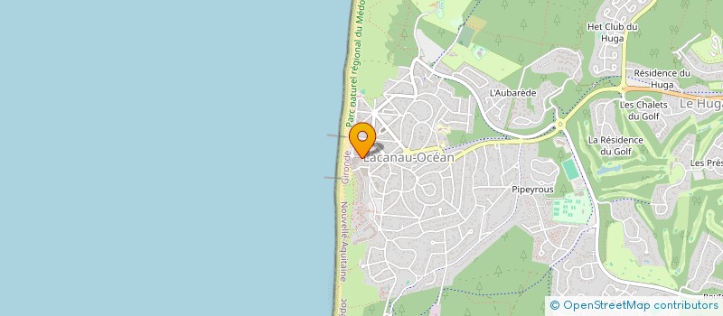 localisation de l'entreprise MONSIEUR SERGE ROY  LACANAU