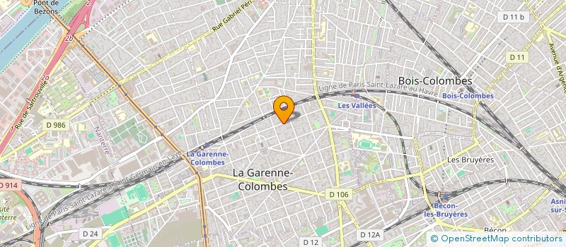 localisation de l'entreprise MONSIEUR SERGE RUAU à LA GARENNE-COLOMBES