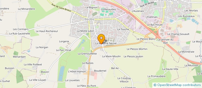 localisation de l'entreprise MONSIEUR SERGE RUAULT  BEDEE