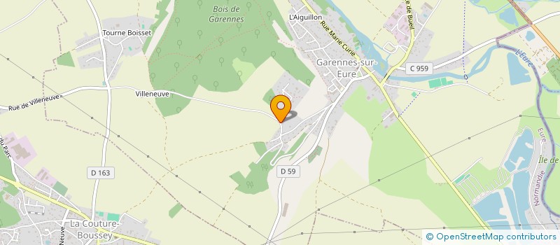 localisation de l'entreprise MONSIEUR SERGE RUEL  GARENNES SUR EURE