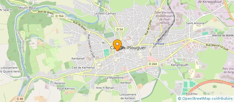 localisation de l'entreprise MONSIEUR SERGE RUELLOU à CARHAIX PLOUGUER