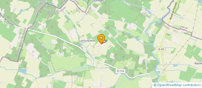 localisation de l'entreprise MONSIEUR SERGE SAINT-MARTIN  FOURCES