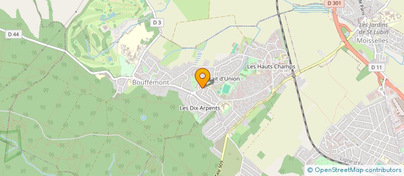 localisation de l'entreprise MONSIEUR SERGE SALAUN  BOUFFEMONT