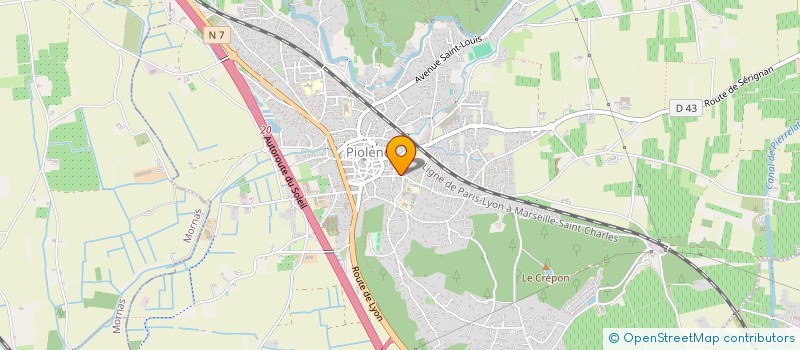 localisation de l'entreprise MONSIEUR SERGE SALJA  PIOLENC