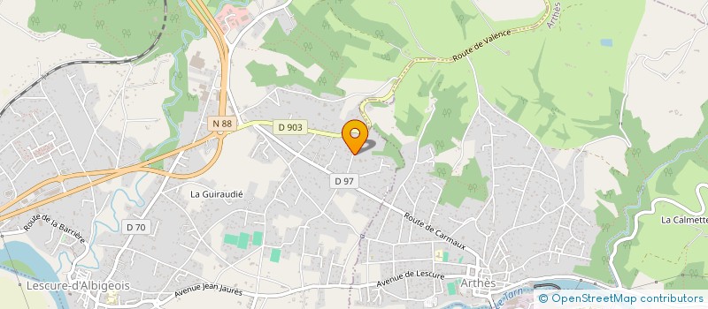 localisation de l'entreprise MONSIEUR SERGE SALLAN à LESCURE-D'ALBIGEOIS