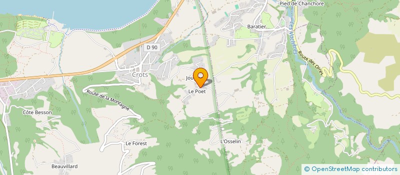 localisation de l'entreprise MONSIEUR SERGE SANTINI  CROTS