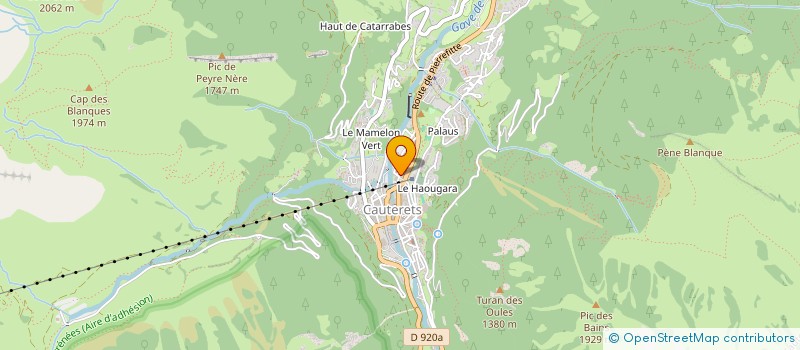 localisation de l'entreprise MONSIEUR SERGE SAUBAT  CAUTERETS