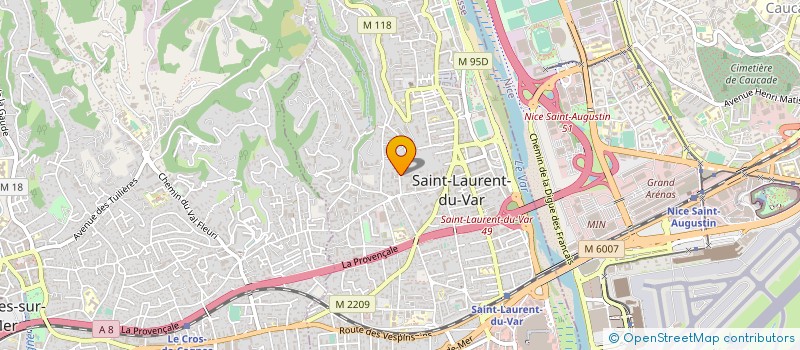 localisation de l'entreprise MONSIEUR SERGE SAURA à SAINT-LAURENT-DU-VAR