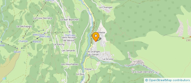 localisation de l'entreprise MONSIEUR SERGE SAUTELLI  LES CONTAMINES-MONTJOIE