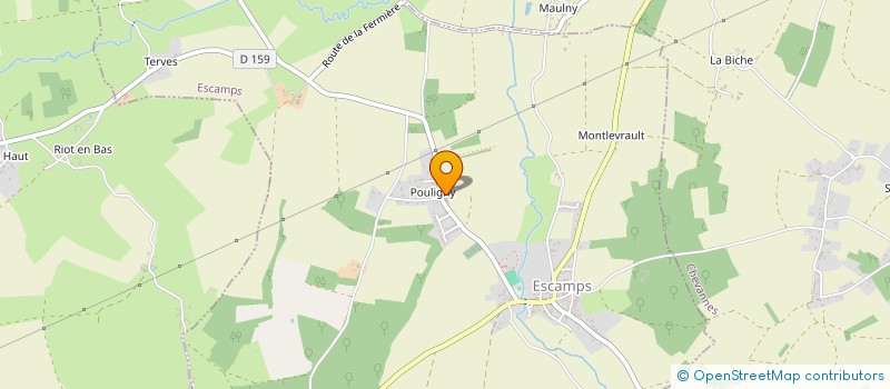 localisation de l'entreprise MONSIEUR SERGE SAUTEREAU  ESCAMPS