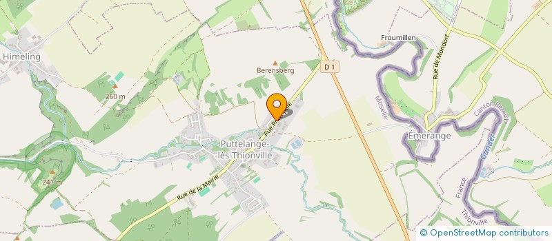 localisation de l'entreprise MONSIEUR SERGE SCHUTZ  PUTTELANGE-LES-THIONVILLE