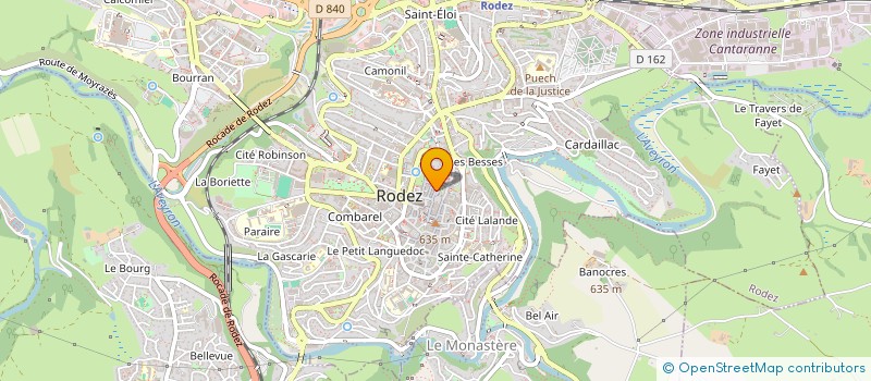 localisation de l'entreprise MONSIEUR SERGE SEGOND  RODEZ