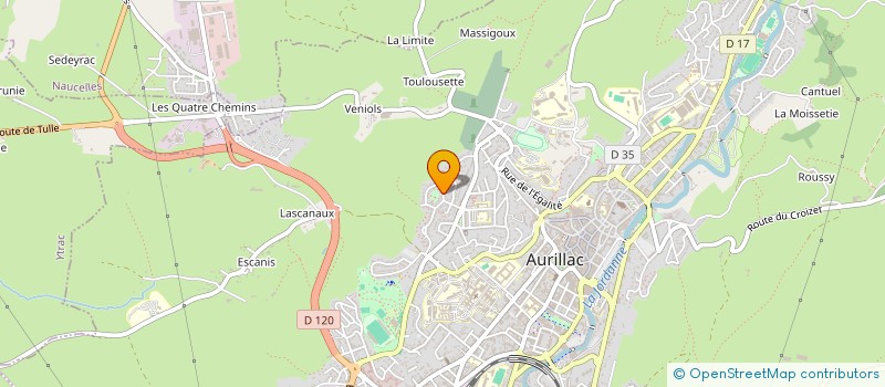 localisation de l'entreprise MONSIEUR SERGE SEMETEYS à AURILLAC