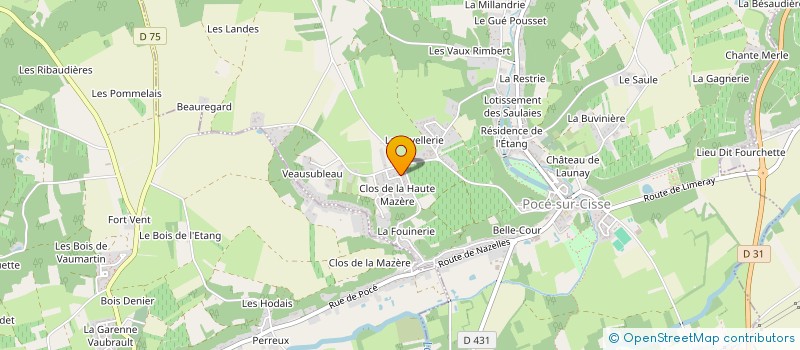 localisation de l'entreprise MONSIEUR SERGE SERVAIN  POCE-SUR-CISSE