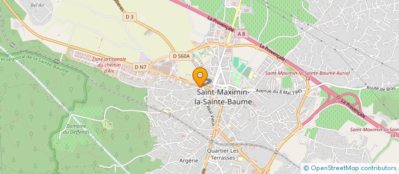 localisation de l'entreprise MONSIEUR SERGE SILENZIANO à SAINT-MAXIMIN-LA-SAINTE-BAUME