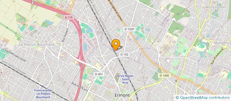 localisation de l'entreprise MONSIEUR SERGE SILVA à SAINT-PRIX